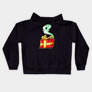 Spirit Ghost Escapes Present Christmas Halloween Hallowxmas Kids Hoodie